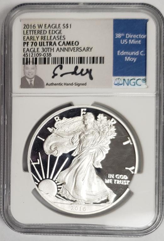 2016-W Silver Eagle Lettered Edge Early Releases P (1 of 4)