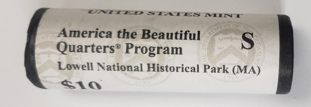 2019-S US Mint Roll Am. Beautiful Lowell Nat. Hist: UNC mint roll!