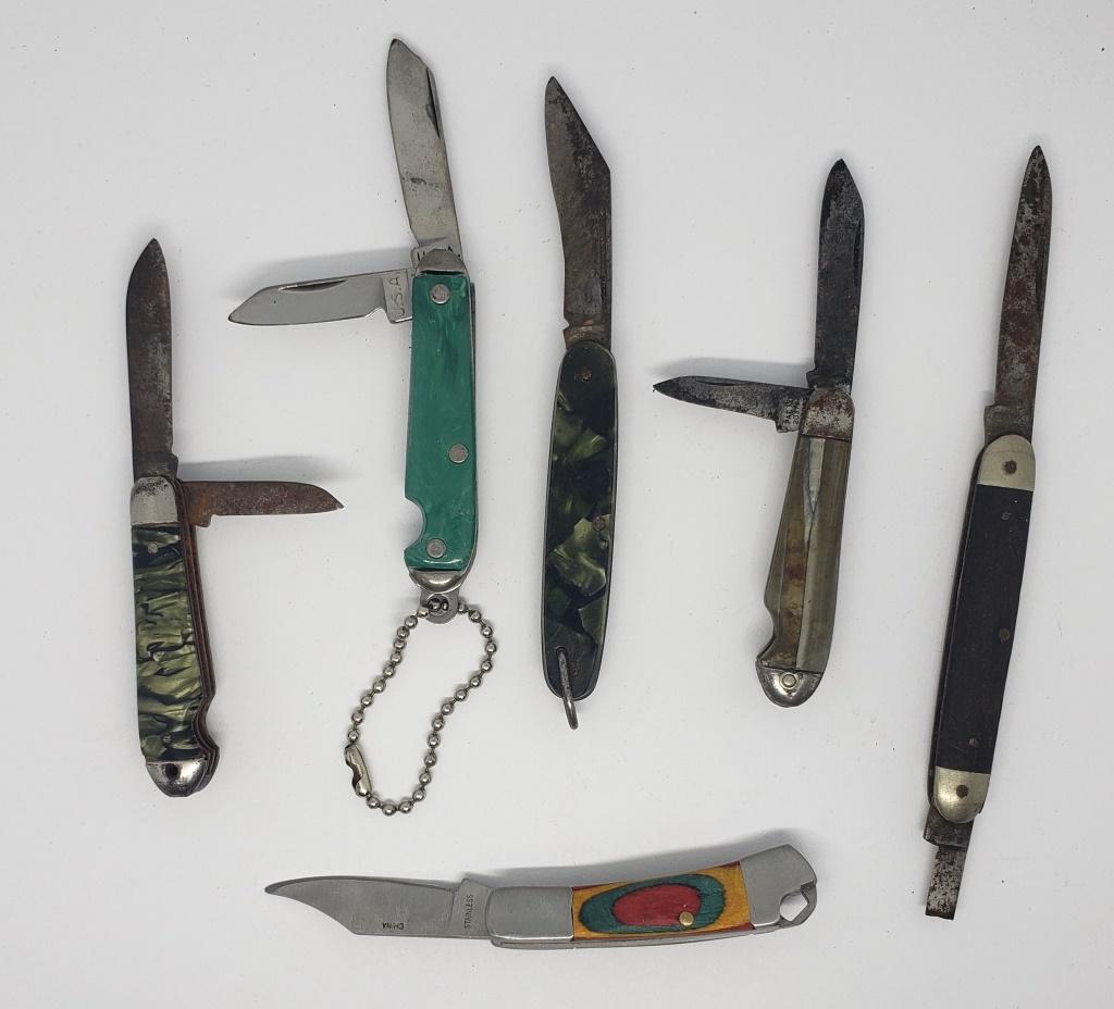 6 VTG MINIATURE POCKET KNIVES (1 of 7)