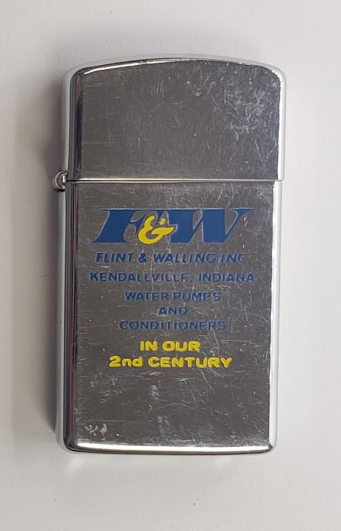 1979 Zippo Slim Lighter - Advertising Flint & Wall (1 of 4)
