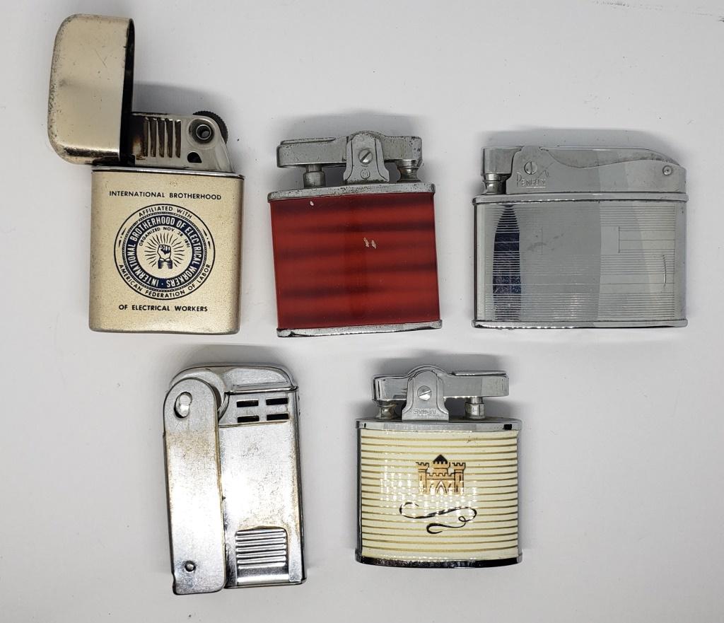 5 Vintage Lighters - Ronson, Penguin, Symbol, Regi (1 of 8)
