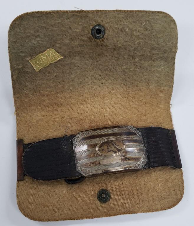 Kum a part Baer and Wilde Co. Belt buckle: ROLLED SILVER