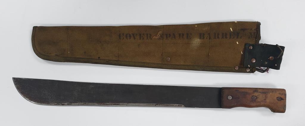 Vintage Martin WWII British Machete W/Barrel Sheat (1 of 9)