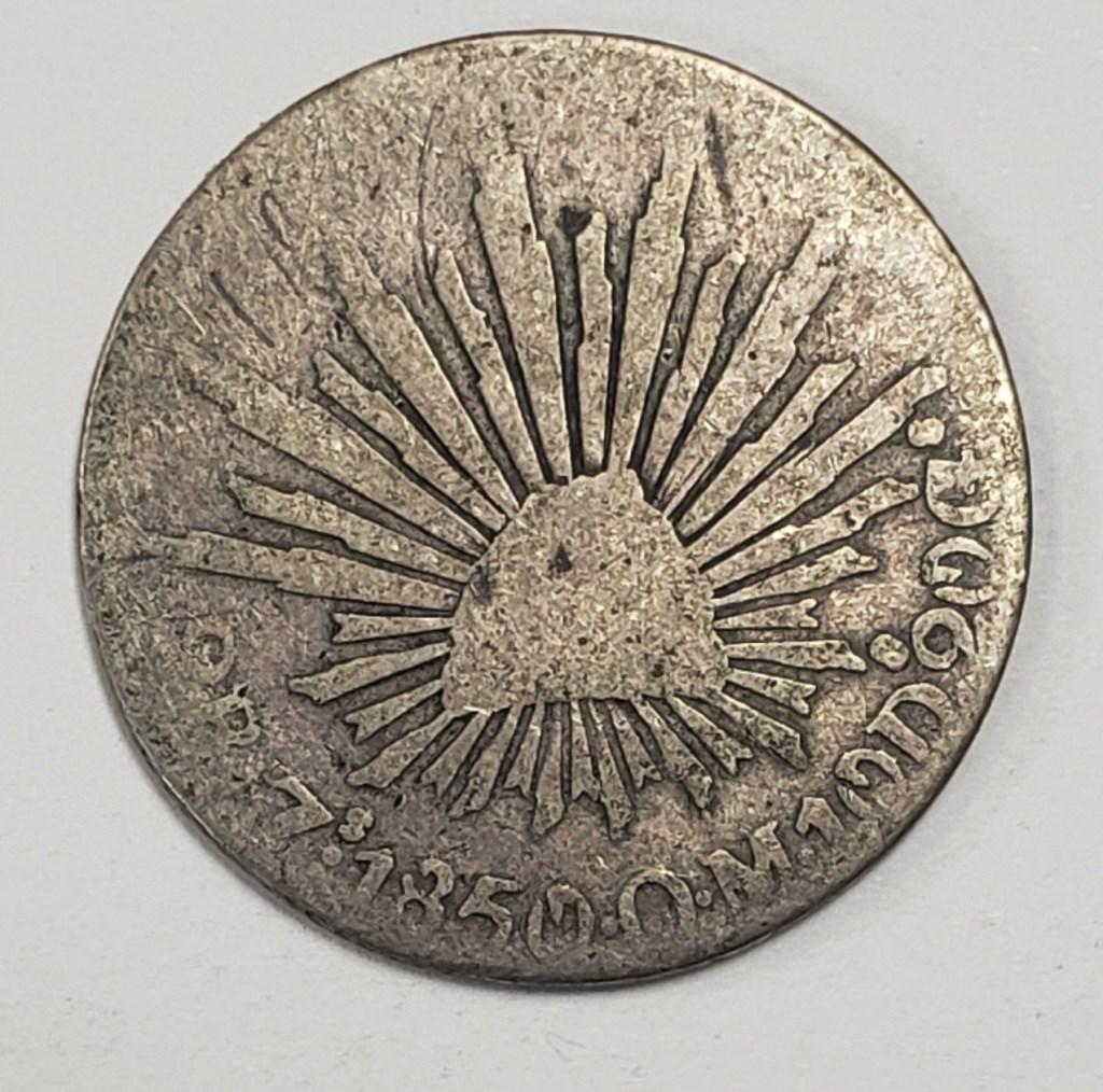 1850 MEXICANO 2 REALES SILVER COIN (1 of 2)