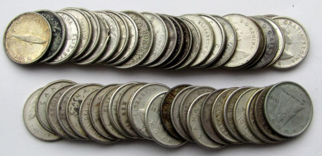 50 - CANADA SILVER DIMES (1 of 2)
