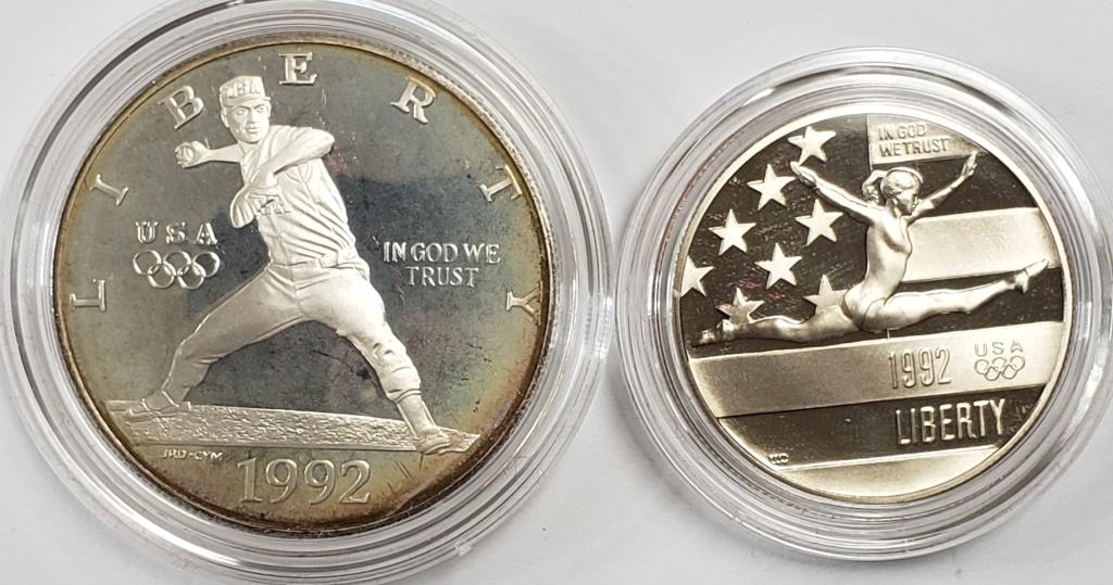 1992 United States Mint Olympic Coins Baseball Gym (1 of 3)