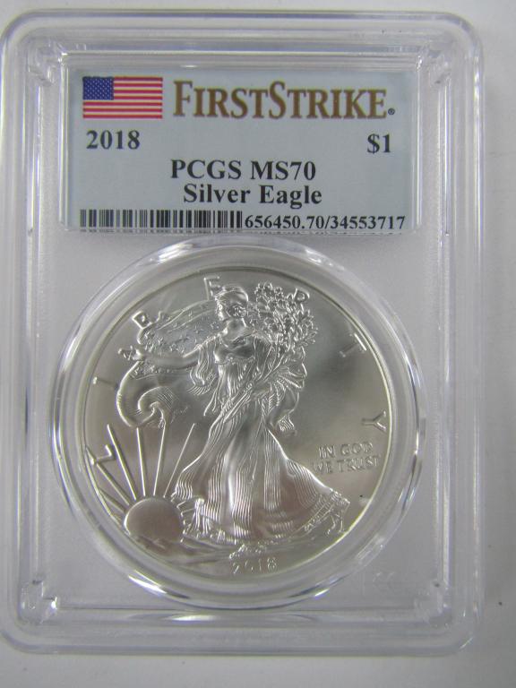 2018 Silver Eagle PCGS MS70 - First Strike (1 of 2)