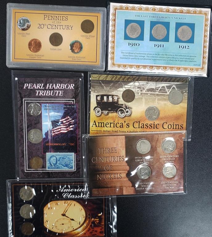 6- Nickel & Cent Collections - Silver War Nikels (1 of 2)