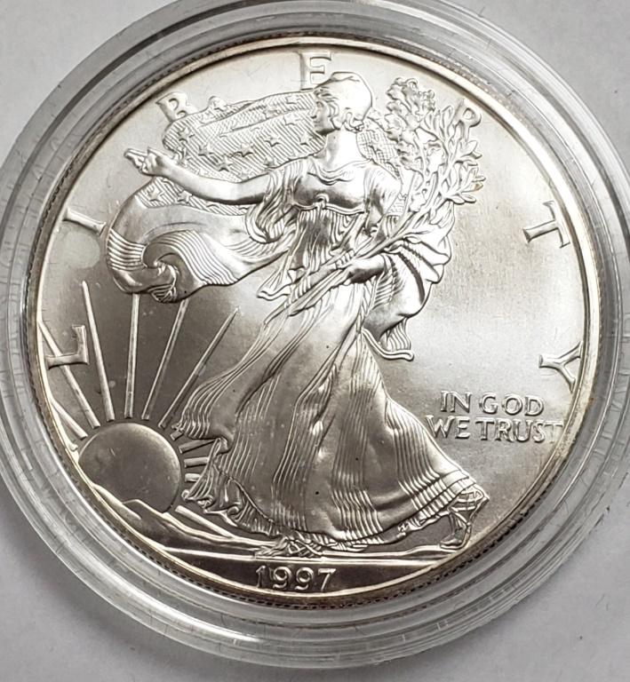 1997 American Silver Eagle Uncirculated (1 of 3)