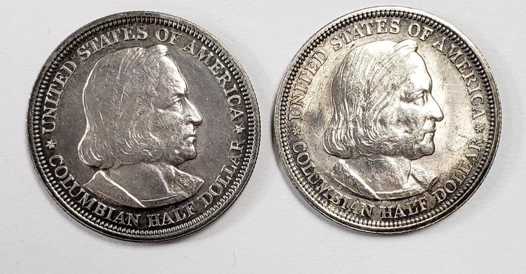 1892 & 1893 COLUMBIAN HALF DOLLARS (1 of 2)