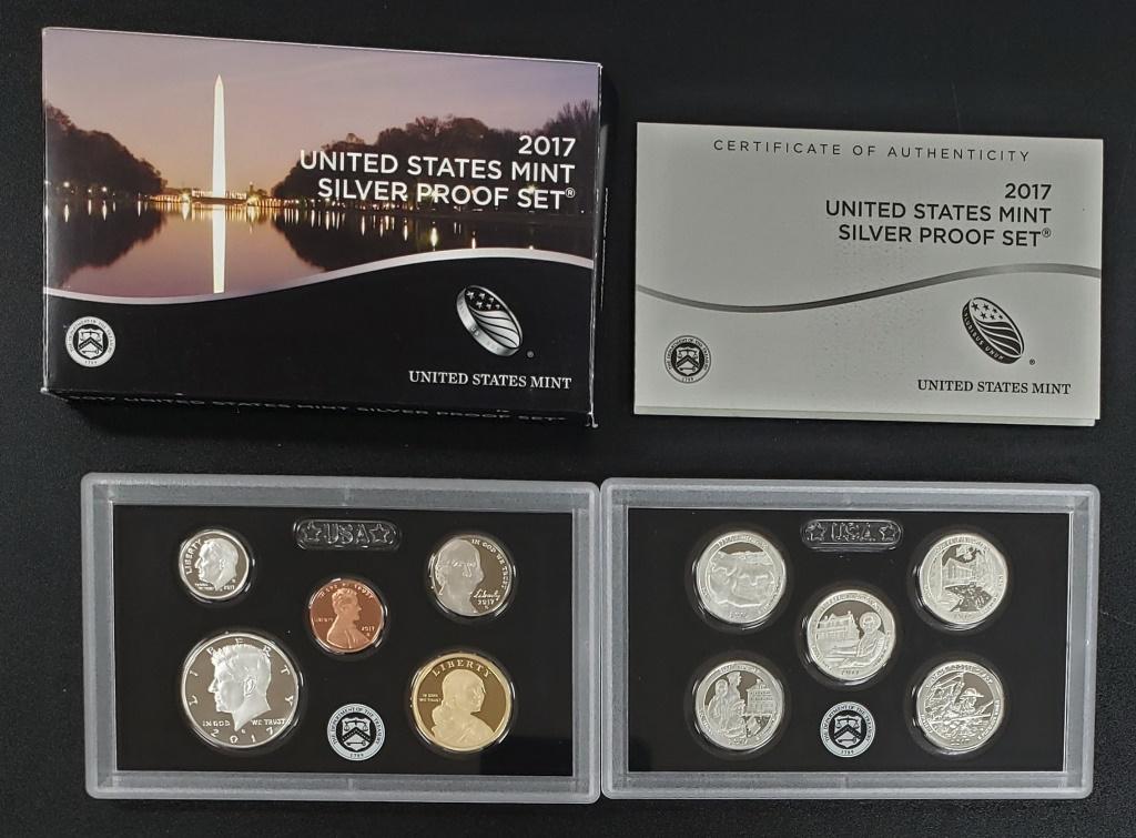 2017 US Silver Proof Set - 10 Coin Set (1 of 2)