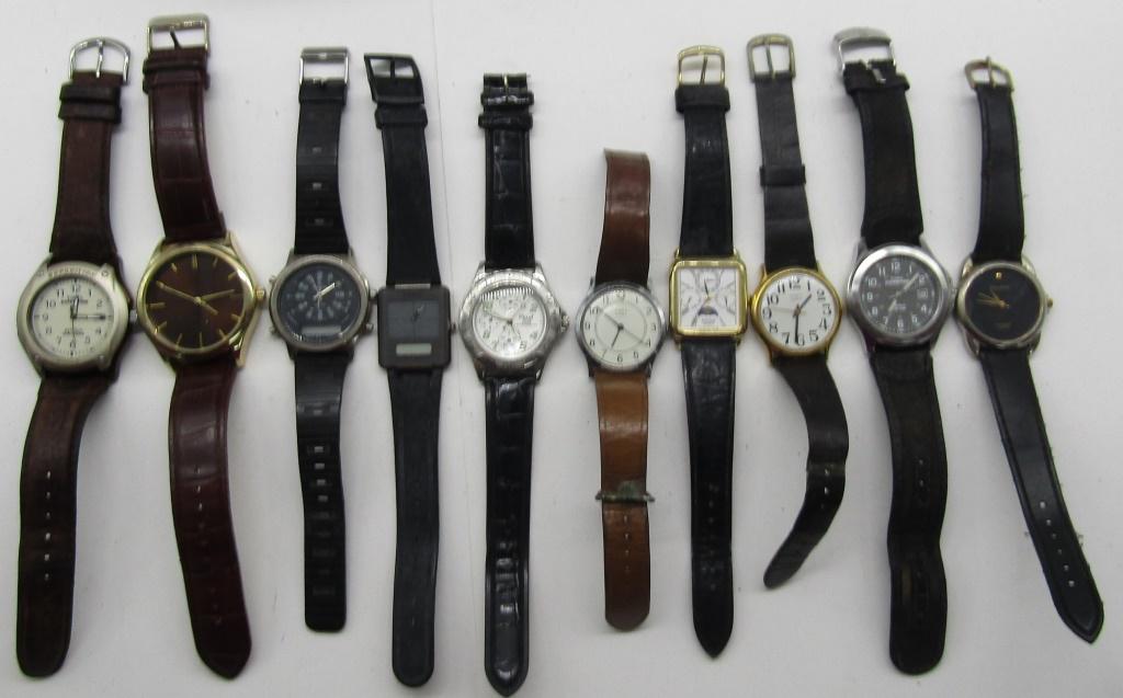 10 MENS QUARTZ WATCHES-TISSIT-TIMEX-MISC (1 of 5)