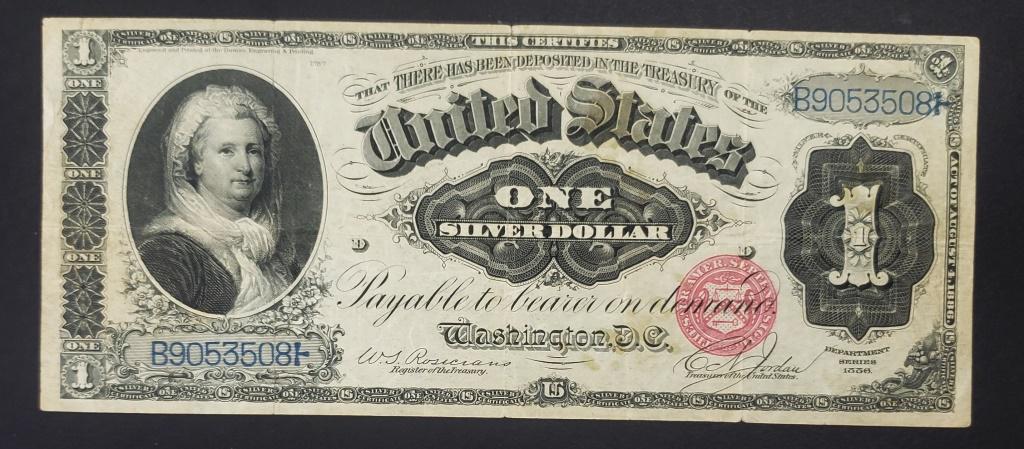 1886 US Martha Washington $1 Large Size (1 of 2)