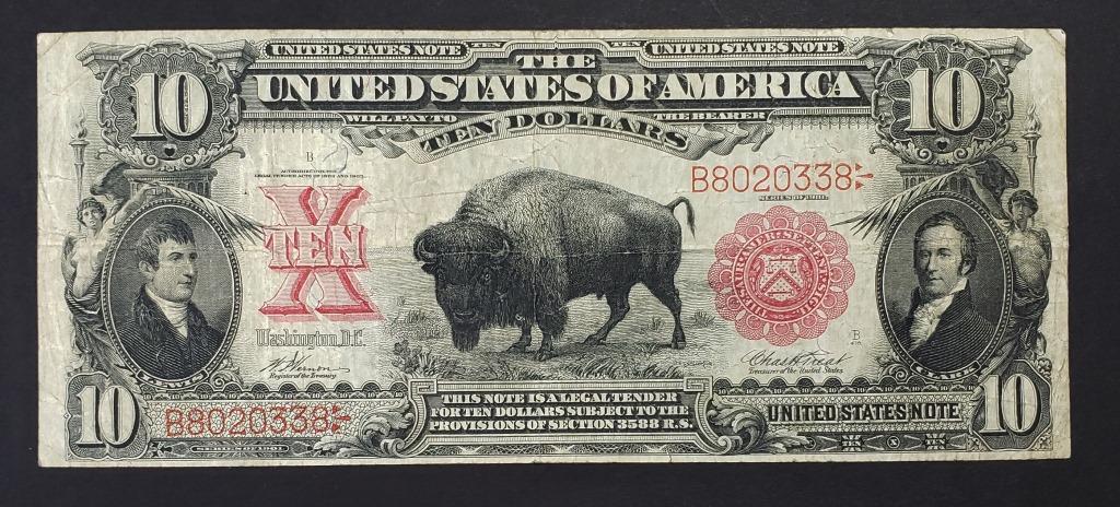1901 $10 TEN DOLLAR "BISON" (1 of 2)