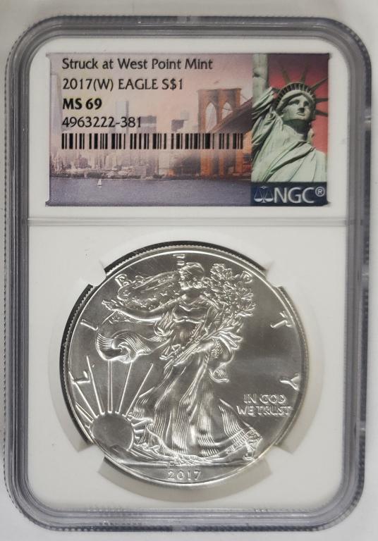 2017 (W) AM SILVER EAGLE NGC M69 (1 of 4)