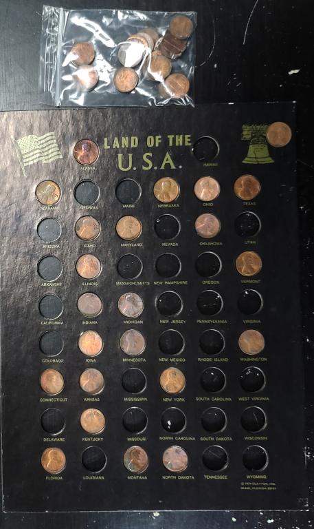 49 out of 50 LAND OF THE U.S.A. Stamped (1 of 1)