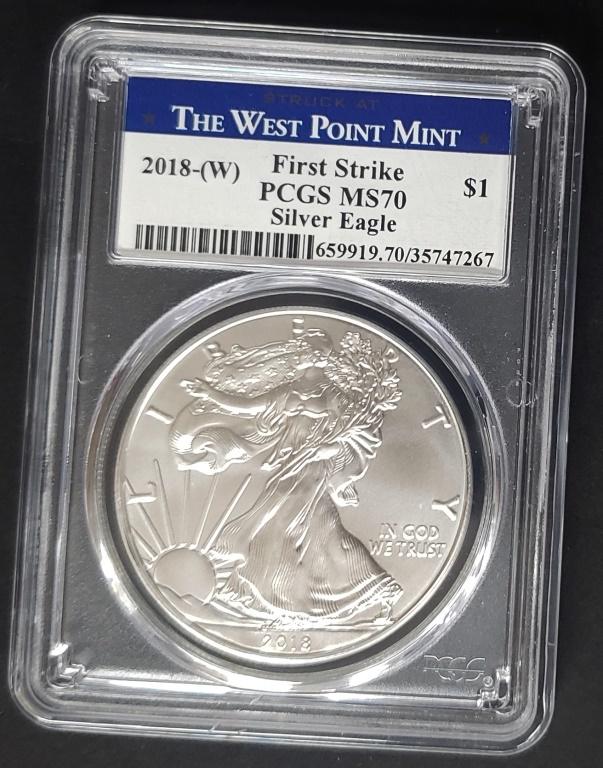 2018-W Silver Eagle PCGS MS70 - First Strike (1 of 4)