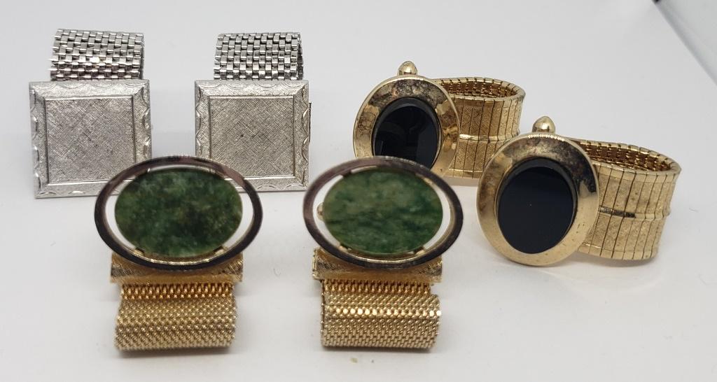 3-VTG PAIRS OF MEN'S CUFF LINKS (1)DANTE (1 of 4)
