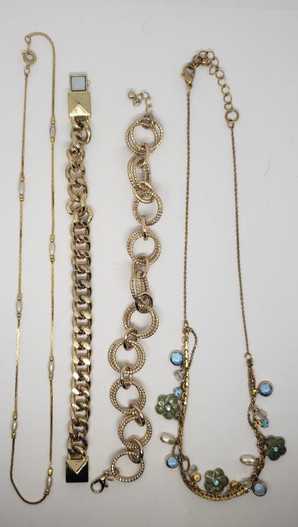 VINTAGE GOLD TONED JEWELRY LOT: (1)CHAIN (1 of 4)