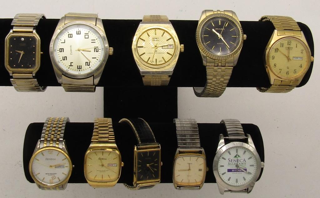 10 MENS QUARTZ WATCHES-PULSAR-CITIZEN-MISC (1 of 5)