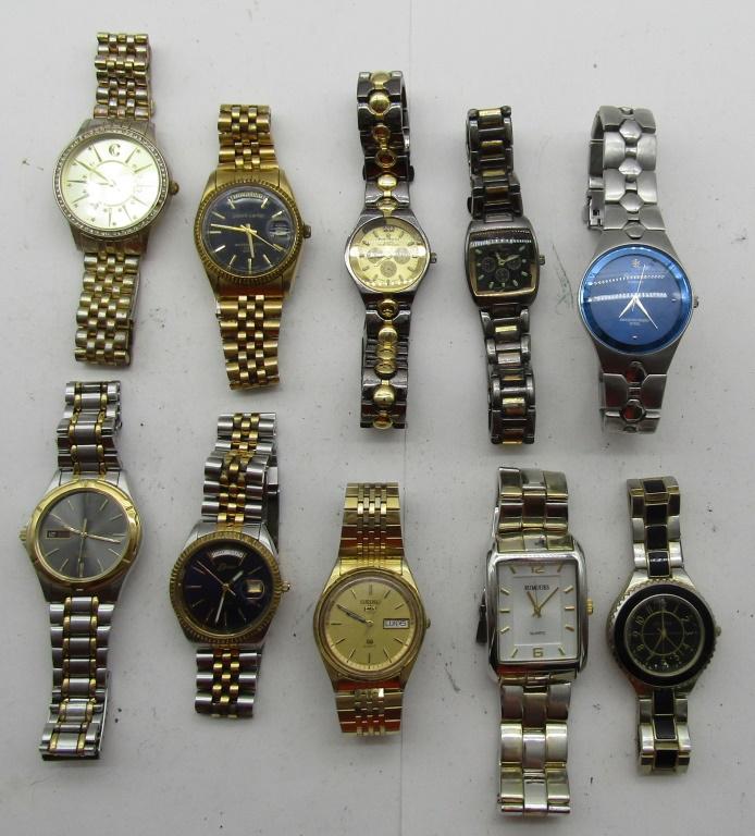 10 MENS QUARTZ WATCHES-CHARLES RAYMOND-GEVEVA-MISC (1 of 10)