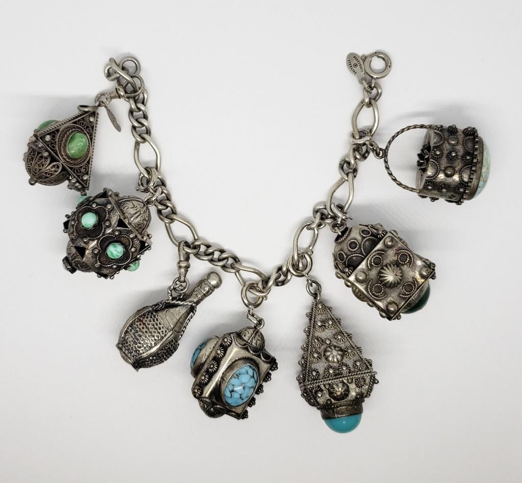 DANCRAFT STERLING CHUNKY LINKED CHARM (1 of 5)