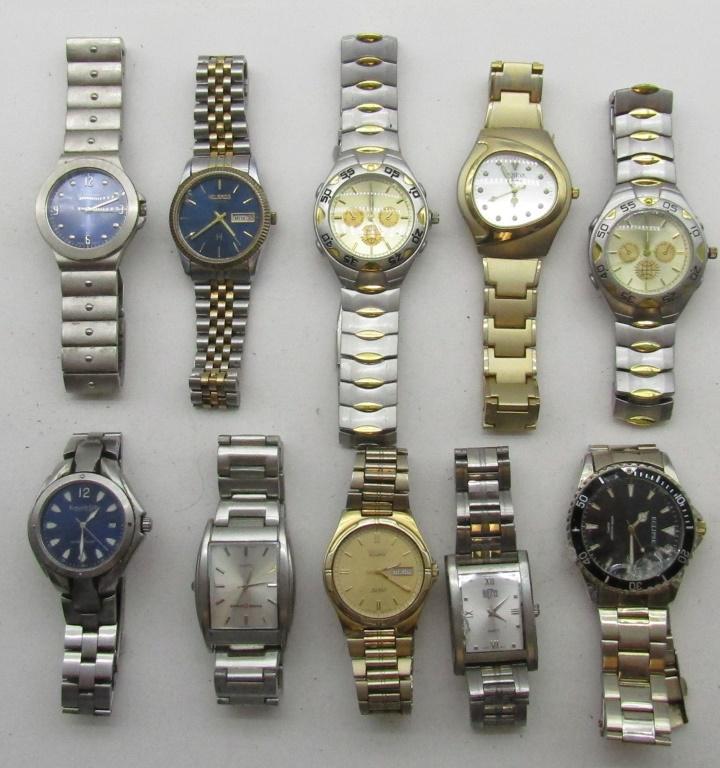 10 MENS QUARTZ  WATCHES-GENEVA-ECLIPSE-MISC (1 of 5)