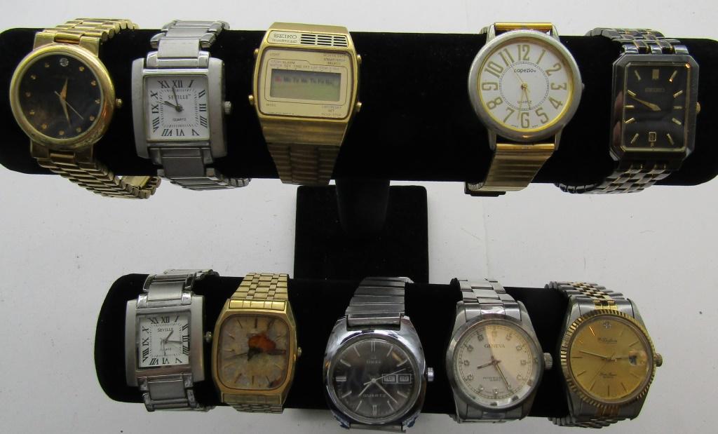 10 MENS QUARTZ WATCHES-SEVILLE-GENEVA-MISC (1 of 5)