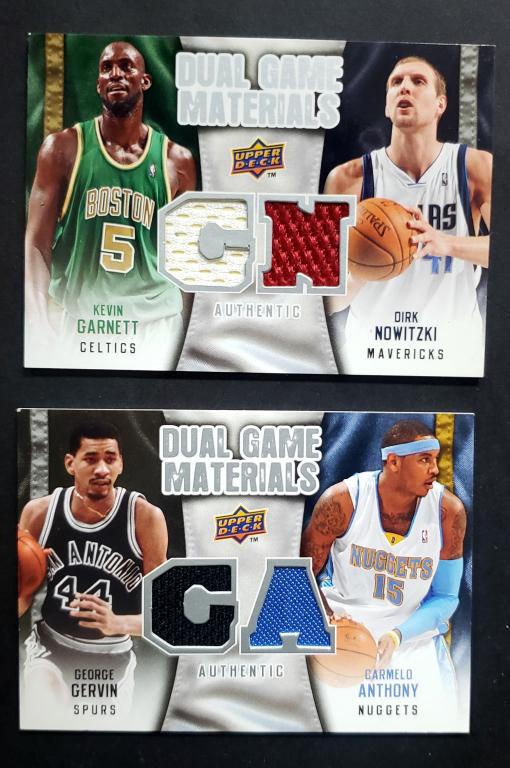 (2) DUAL GAME MATERIAL JERSEY CARDS (1 of 2)