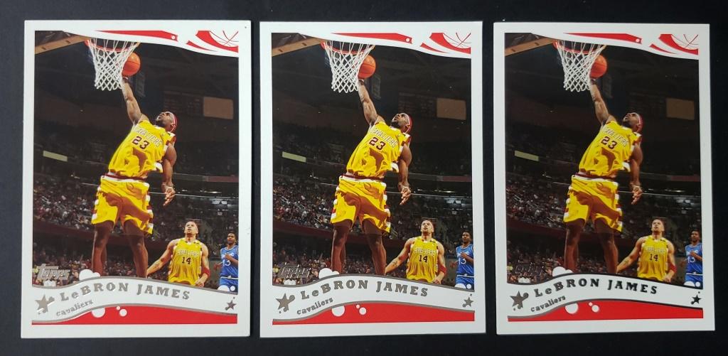 (3) Lebron James 05-06 Topps Card #200 (1 of 2)