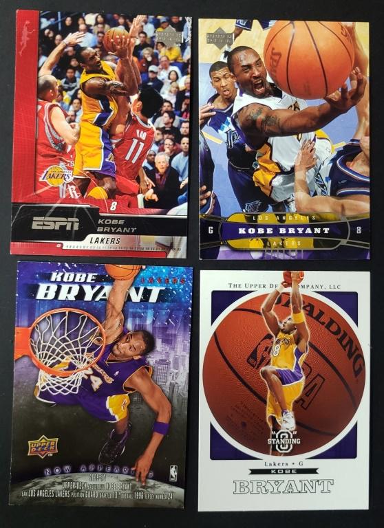 (4) KOBE BRYANT UPPER DECK CARDS (1 of 2)