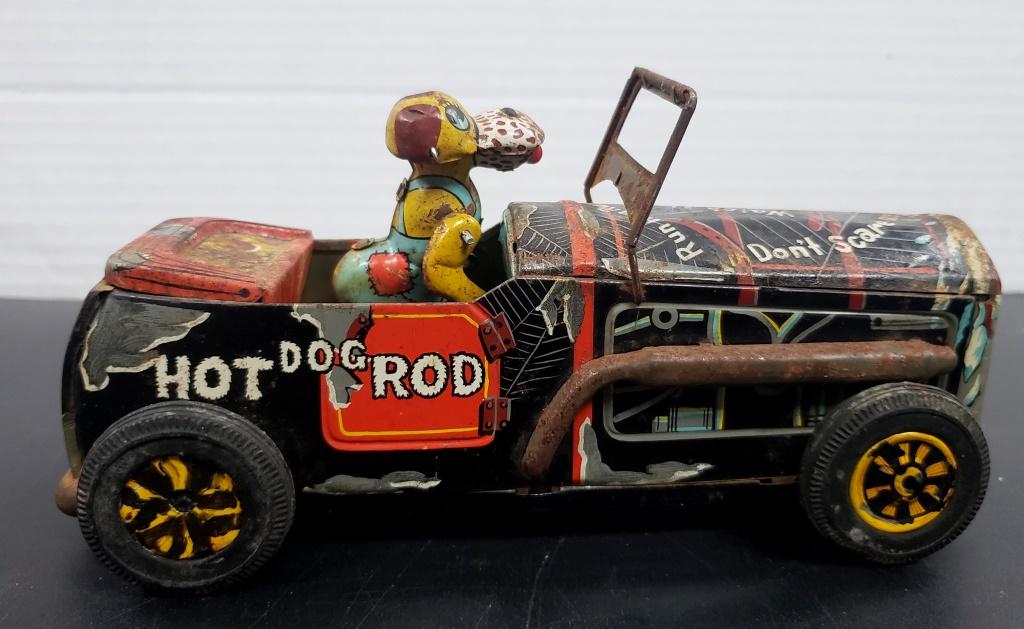1950's MASUO "HOT DOG ROD" TIN TOY (1 of 6)