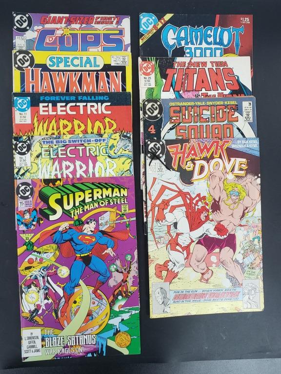 (9) DC COMIC LOT - MID '80s - #1 COPS. #1 HAWKMAN (1 of 5)