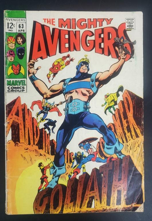 THE MIGHTY AVENGERS COMIC (MARVEL,1969): #63 SILVER AGE