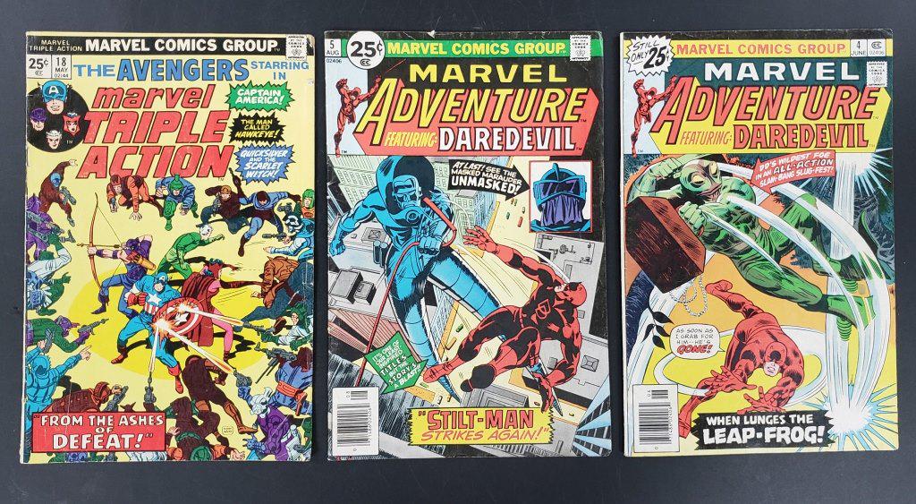 (3) MARVEL 25c ISSUE - 1976 #4 & #5 ADVENTURE (1 of 2)