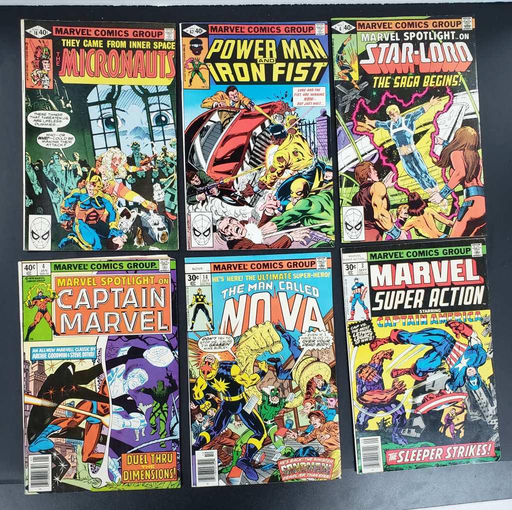 (6) MARVEL 30c & 40c ISSUES - 1977 #3 CAPT AMERICA (1 of 2)