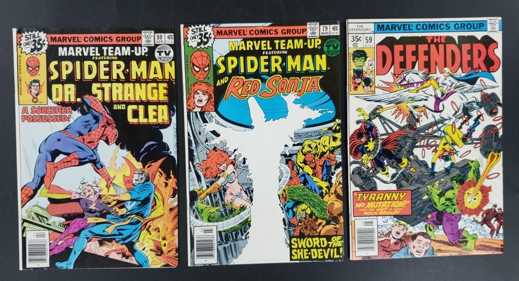 (3) MARVEL 35c ISSUE 1978 #59 THE DEFENDERS, (1 of 2)
