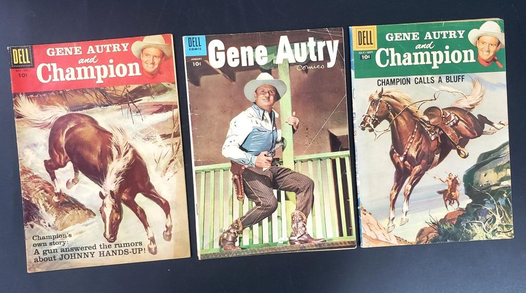 (3) DELL GENE AUTRY COMIC BOOKS (1 of 2)