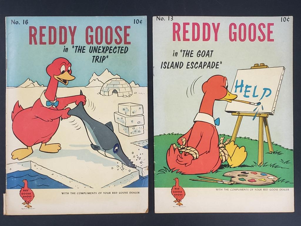 (2) REDDY GOOSE COMCIS #13 & #16: 10c ISSUE VINTAGE COMICS