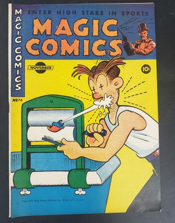 MAGIC COMICS #76 BLONDIE, MANDRAKE,: POPEYE and MORE - NICE ORIGINAL ISSUE 1946