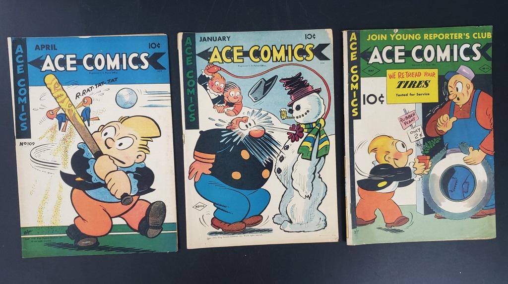 (3) ACE COMICS 1942 #62, 1946 #106, (1 of 2)