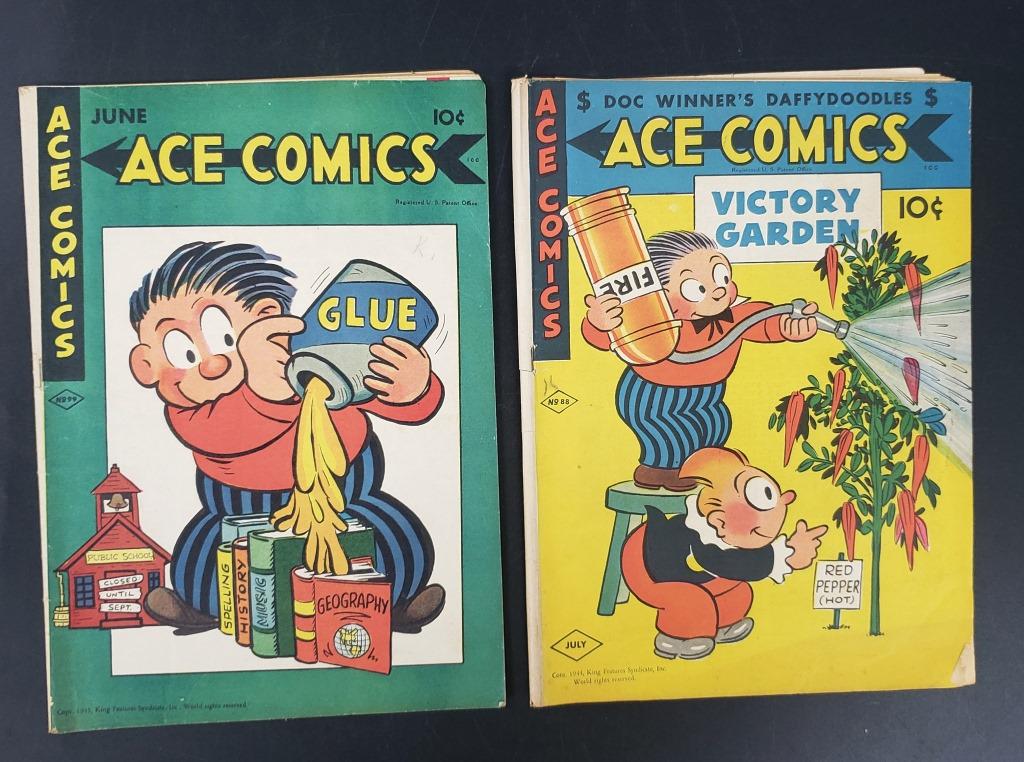 (2) ACE COMICS 1944 #88, 1945 #99 (1 of 2)