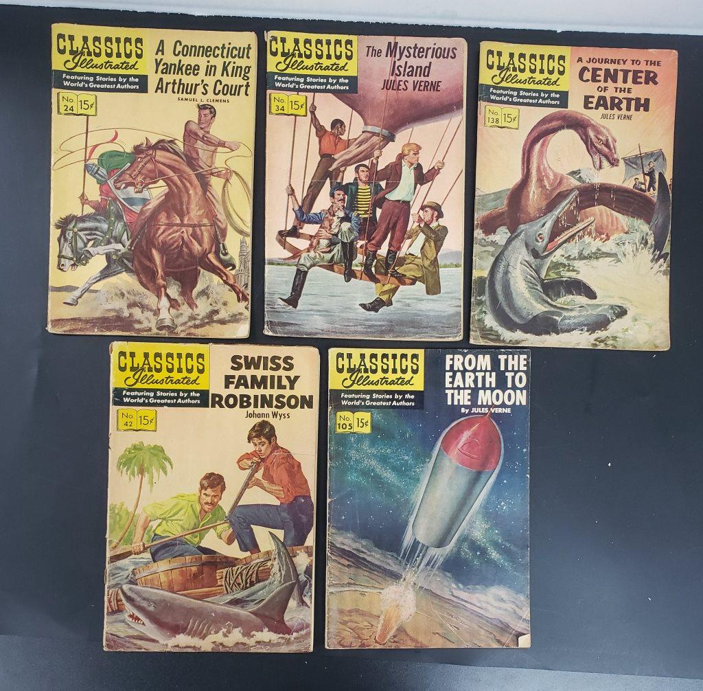 (5) CLASSIC ILLUSTRATED BOOKS (1 of 2)