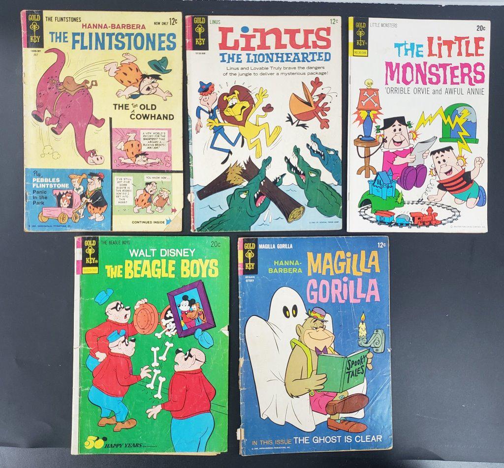 (5) GOLD KEY BOOKS - ALL DIFFERENT (1 of 2)