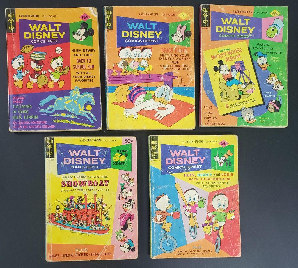 (5) GOLD KEY WALT DISNEY DIGEST (1 of 2)