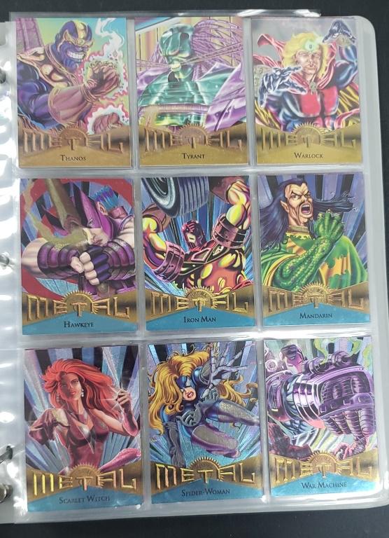 1995 Fleer Marvel Metal COMPLETE Base Set (1 of 6)