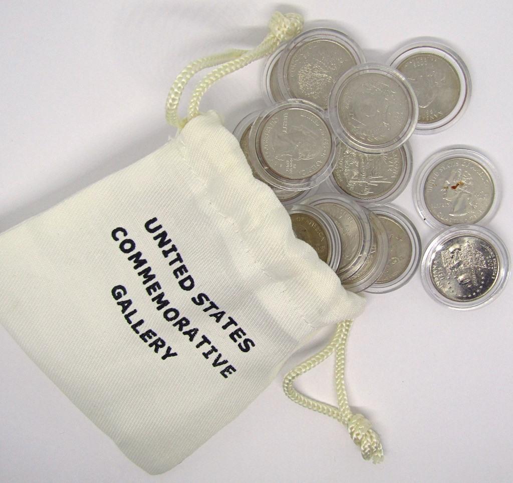 20-BU STATE QTRS in US GALLERY BAG: ALL in CAPS BU - GREAT MIX