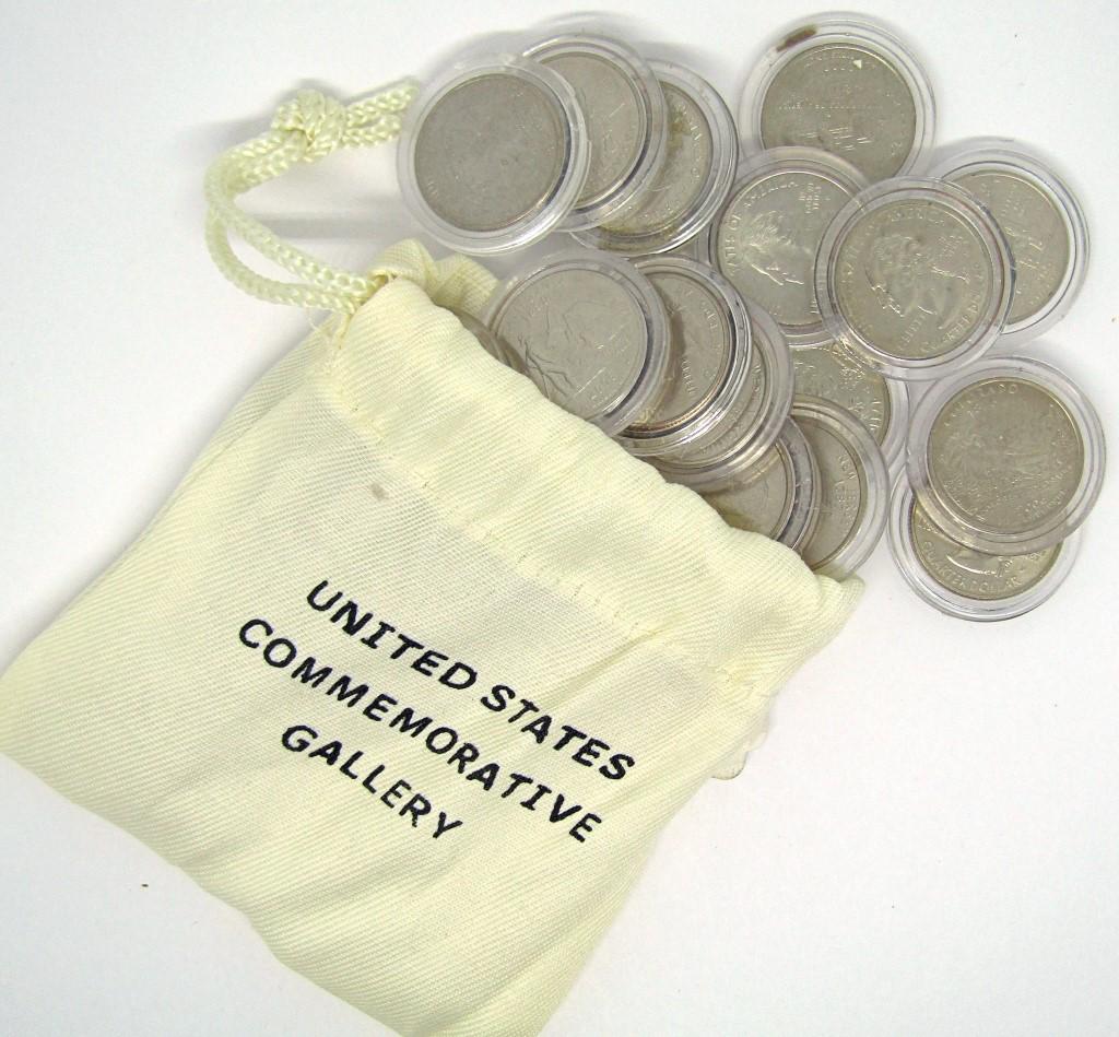 20-BU STATE QTRS in US GALLERY BAG: ALL in CAPS BU - GREAT MIX