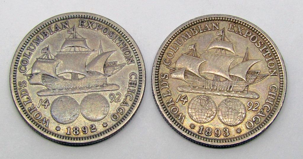 1892 & 1893 COLUMBIAN HALF DOLLARS (1 of 2)