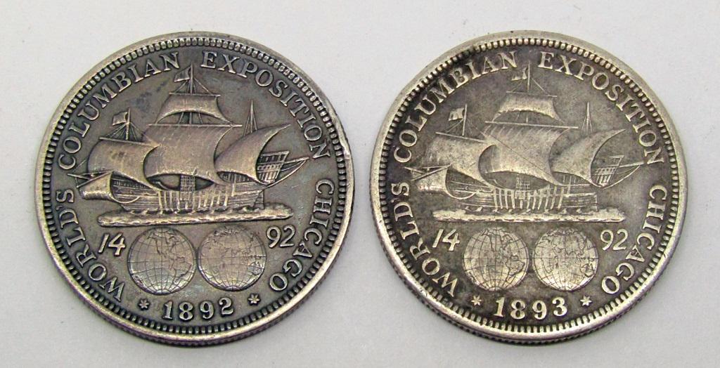 1892 & 1893 COLUMBIAN HALF DOLLARS (1 of 2)